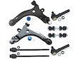 Replacement Control Arm Ball Joint Tie Rod and Sway Bar Link Kit - for 2007 Chevrolet Impala 3.9L 3880CC 237Cu. In. V6 GAS OHV Naturally Aspirated - LTZ Sedan 4-Door - 498-205